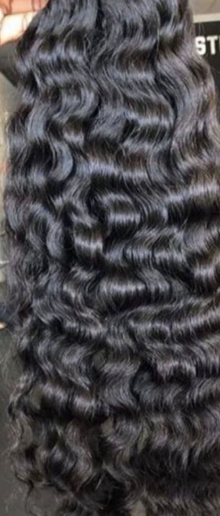 raw hair natural curly