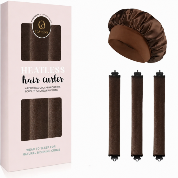Heatless hair curler + silk night cap